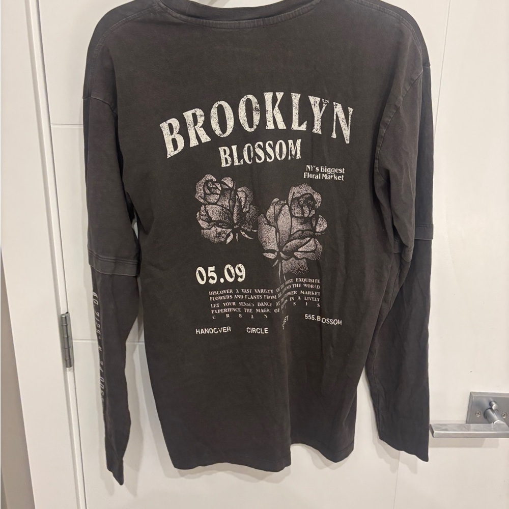 Garage Black 'Brooklyn Blossom' Long Sleeve Tee - Picture 7 of 7